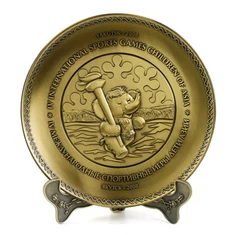 Antique Metal Embossed Lógó Metal Souvenir Plate